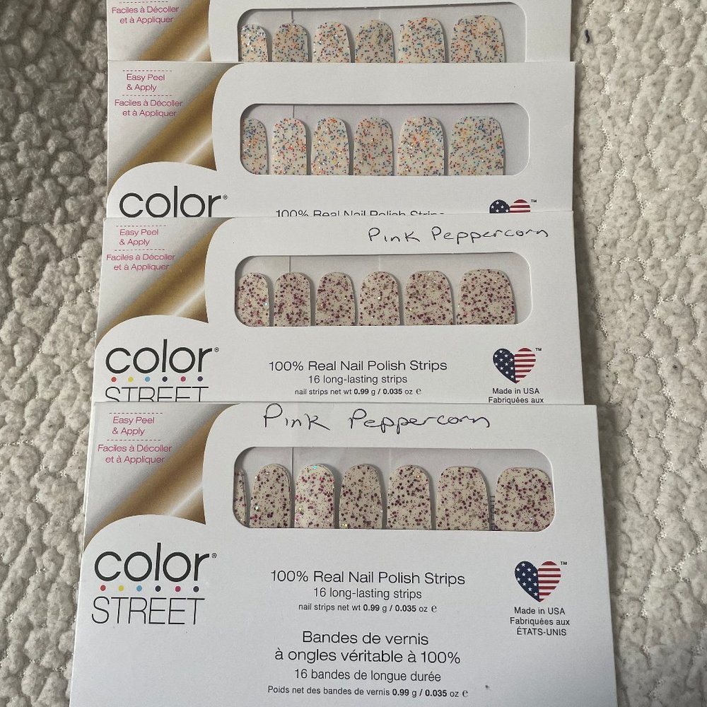 RETIRED COLOR STREET NAIL POLISH STRIPS BUNDLE - GLITTER OVERLAY